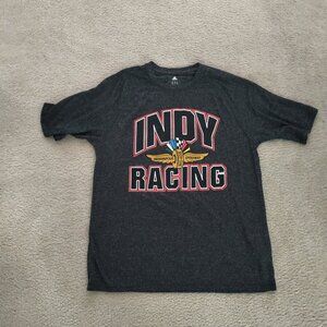 adidas S Mens Climalite Indy Racing T-Shirt Black w/QSR Label 2996A VGUC